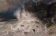 Paul Huet Breakers at Granville (mk09) painting